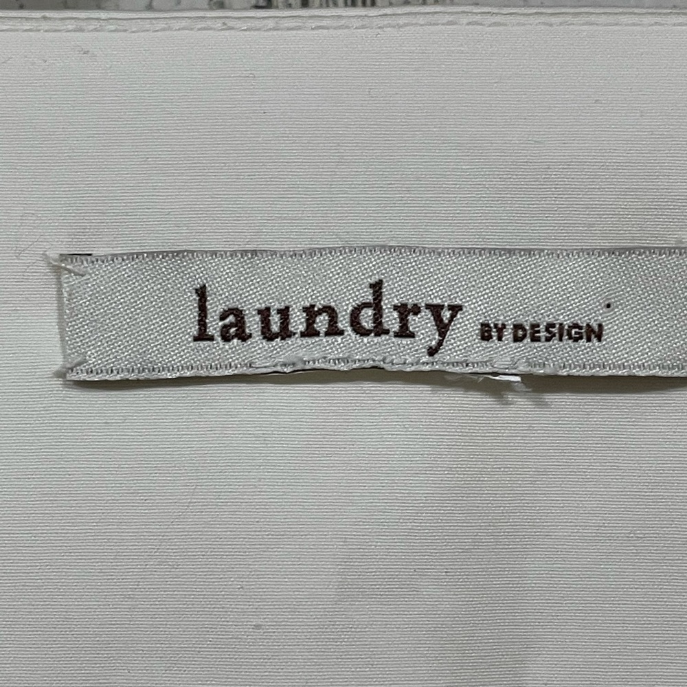 LAUNDRY Cropped 3 Button Cream Jacket Size 4 - Picture 4 of 5